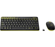 Беспроводной комплект клавиатура+мышь Logitech MK250, (Полноразмерная/1000 dpi/BT), Черная