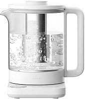 Чайник Xiaomi Multifunctional Kettle (800 Вт, 1.5л, стекло/металл) (BHR9118EU)  Серебристый Чайник Xiaomi Multifunctional Kettle (800 Вт, 1.5л, стекло/металл) (BHR9118EU) Серебристый