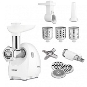 Мясорубка Zelmer ZMM4055B (1900 Вт/ 2.5 кг/мин/ корпус - пластик / лоток - пластик / 8 насадок / белый)   Мясорубка Zelmer ZMM4055B (1900 Вт/ 2.5 кг/мин/ корпус - пластик / лоток - пластик / 8 насадок / белый)