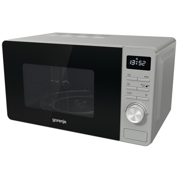 Микроволновая печь Gorenje MO20A3X (Advanced / 20 л, 800 Вт, переключатели кнопки, серебристый/черный)