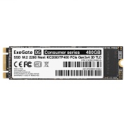 SSD M.2 накопитель 480 ГБ ExeGate Next KC2000TP480 NVMe PCI-E 3.0 x4, TLC, R1500/W1100 МБ/с, 2280, 160 TBW (EX282316RUS)   SSD M.2 накопитель 480 ГБ ExeGate Next KC2000TP480 NVMe PCI-E 3.0 x4, TLC, R1500/W1100 МБ/с, 2280, 160 TBW (EX282316RUS)