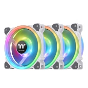 Комплект кулеров для корпуса Thermaltake Riing Trio 12 RGB Radiator Fan White TT Premium Edition 3 Pack (CL-F126-PL12SW-A)   Комплект кулеров для корпуса Thermaltake Riing Trio 12 RGB Radiator Fan White TT Premium Edition 3 Pack (CL-F126-PL12SW-A)