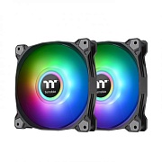 Комплект вентиляторов Thermaltake Pure Duo 12 ARGB Sync (CL-F115-PL12SW-A) 120x120, 4-pin PWM, 500~1500 RPM, 28dB(A), чёрный, подсветка ARGB, 2 шт   Комплект вентиляторов Thermaltake Pure Duo 12 ARGB Sync (CL-F115-PL12SW-A) 120x120, 4-pin PWM, 500~1500 RPM, 28dB(A), чёрный, подсветка ARGB, 2 шт