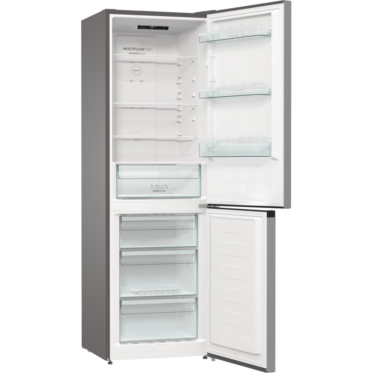 Холодильник Gorenje NRK6191ES4 (Essential / Объем - 302 л / Высота - 185см / A+ / Серебристый / No Frost)
