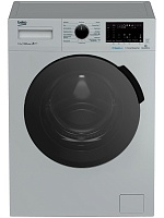 Стиральная машина Beko WSPE7H616S (45-49см / 7,5кг / 1200об / пар SteamCure / HomeWhiz®(Bluetooth) / Инверторный мотор ProSmart™ / Серебристый / A+++)