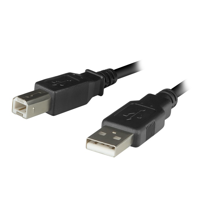 Кабель USB 2.0 A - USB 2.0 B SVEN (SV-015510), вилка-вилка, для мфу/принтера/сканера, cкорость передачи: до 480 Мб/сек, длина - 1.8 метра