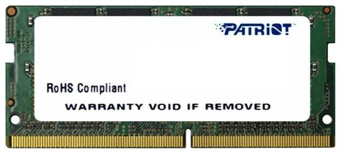 Память DDR4 SODIMM 16Gb 2400MHz Patriot  PSD416G24002S
