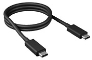 Кабель Borasco USB-C - USB-C, (65W/ Power Delivery), 1 метр, чёрный  Чёрный Кабель Borasco USB-C - USB-C, (65W/ Power Delivery), 1 метр, чёрный Чёрный