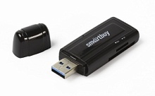 Картридер Smartbuy 705, USB 3.0 - SD/microSD, черный