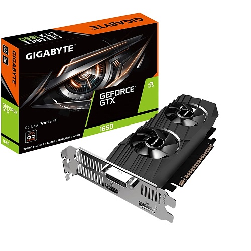 Видеокарта Gigabyte GeForce GTX 1650  4GB GDDR5 (GV-N1650OC-4GL) 1695/8002MHz DP,HDMI.DVI