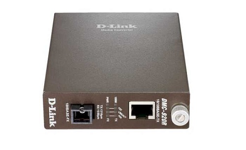 Медиаконвертор D-LINK DMC-920R, ТХ: 1310 нм; RX: 1550 нм 100BASE-TX по витой паре на 100B