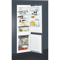 Холодильник встраиваемый Whirlpool ART 6711 SF2 (Объем - 273 л / Высота - 177 см / Слайдерное крепление фасадов / A++ / Белый / капельная система)