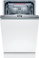 Машина посудомоечная встраиваемая 45 см Bosch SPV6ZMX01E (Serie6 / 10 комплектов / 3 полки / расход воды - 9,5 л / TimeLight / Home Connect / А++)