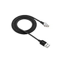 Кабель Canyon Lightning to USB с магнитной поворотной системой CNS-CFI8B, 1 метр, черный