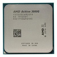 Процессор AMD AM4 Athlon 3000G/GE 3.5GHz, Tray без кулера Radeon™ Vega 3, 2core, 4+1MB (YD3000C6M2OFH/YD30GEC6M2OFH)  