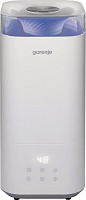 Увлажнитель воздуха Gorenje H50W (ультразвуковой / 26 Вт / 20 м² / 5 л / 210 мл/ч / белый) 
