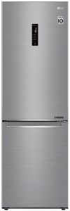 Холодильник LG GBB71PZDMN (Объем - 341 л / Высота - 186см / A+ / Серебристый / NoFrost / Smart Inverter™ / LG SmartThinQ™ / Wi-Fi) холодильник lg gbb72pzvcn1 объем 384 л высота 203см a нерж сталь total nofrost smart inverter™ fresh converter™ door cooling™