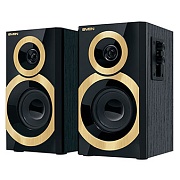 Колонки 2.0 SVEN SPS-619* GOLD / 2×10W / дерево / black-gold