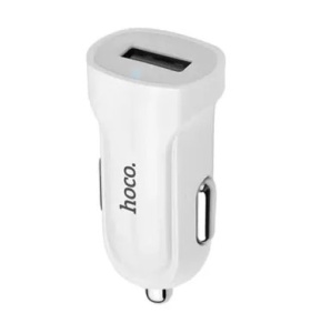 цена Автомобильное зарядное устройство Hoco Z2 (1 USB/1,5A) белое