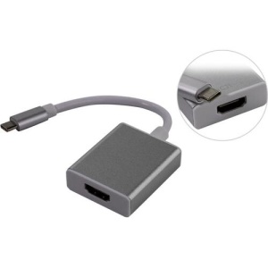 Переходник USB Type C-HDMI KS-is (KS-363) кабель ks is usb type c female usb 3 0 white ks 379