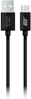 Кабель Borasco micro-USB - USB, 1м, Черный