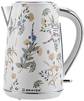 Чайник Brayer BR1083 (2200Вт / 1.7 л / нержавеющая сталь / белый)
