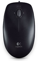 Проводная мышь Logitech M100r, (проводная 1.8 м/1000 dpi), Черная