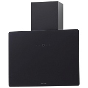 Вытяжка наклонная KRONA AURA 600 black S (1100 м³/ч / 80 Вт / LED освещение 2x2 Вт / ширина - 53.8 см / чёрный / металл+стекло)