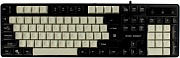 Клавиатура проводная Defender DARK KNIGHT GK-077, белый/чёрный