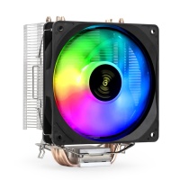 Кулер ExeGate Wizard EXX400V2-PWM.FRGB (Al+Cu, 4 тепл.трубки, LGA 1700/1200), TDP 140W, Fan 120mm, PWM, 800-2400RPM, Hydro bearing, 4pin, 11-24db