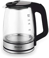 Чайник Sakura SA-2722BK (1500 Вт / 2,2 л / стекло / черный)
