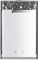 Внешний бокс для SSD M2 Netac WH11 2.5" с кабелем USB-C-USB-C. Цвет: серый