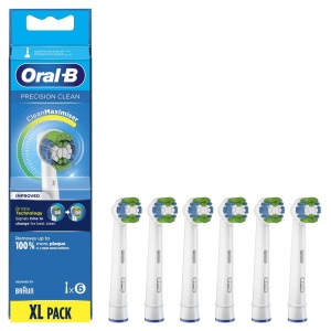 Насадка для зубных щеток Braun Oral-B Precision Clean EB20RB (6 шт) oral b kids frozen сменные насадки щетки очень мягкие для детей от 3 лет 2 насадки щетки