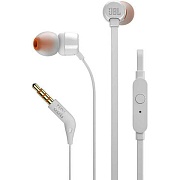 Проводные наушники с микрофоном JBL T110, (кабель 1.2 м), Белые