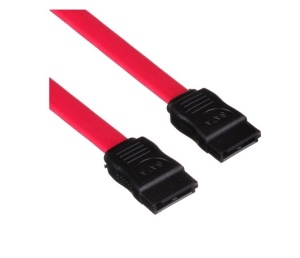 Кабель SATA - SATA ExeGate (EX-CC-SATA-DATA-0.3L ), 7pin/7pin, металлические защелки, длина - 0,3 метра 40cm sata 2 0 ii sata2 2gb s ssd hard drive data direct cable right angle sata cable 7pin to 7pin