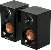 Колонки 2.0 Defender Aurora S12 / 12W / USB-питание / Чёрный / корпус - дерево