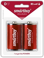 Батарейки BL2 Smartbuy LR20/2B (12/96) (SBBA-D02B) алкалиновая  (BL-2)