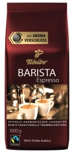 Кофе Tchibo Barista Espresso 100% Arabica 1 Kg кофе зерновой marcony espresso caffe 100% arabica 500г мягкая упаковка