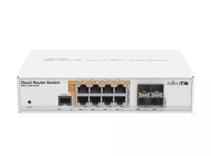 Коммутатор Mikrotik CRS112-8P-4S-IN коммутатор mikrotik cloud router switch crs112 8g 4s in