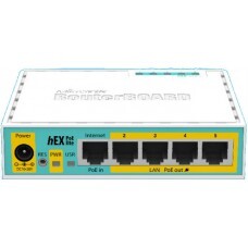 Маршрутизатор Mikrotik hEX POE Lite RB750UPr2 5 портов 10/100 Ethernet цена и фото