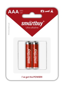 Батарейки Smartbuy LR03/2B (SBBA-3A02B) алкалиновая BL2