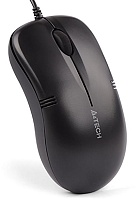 Мышь A4Tech OP-560NU, оптическая (1200dpi), проводная,  USB, черная