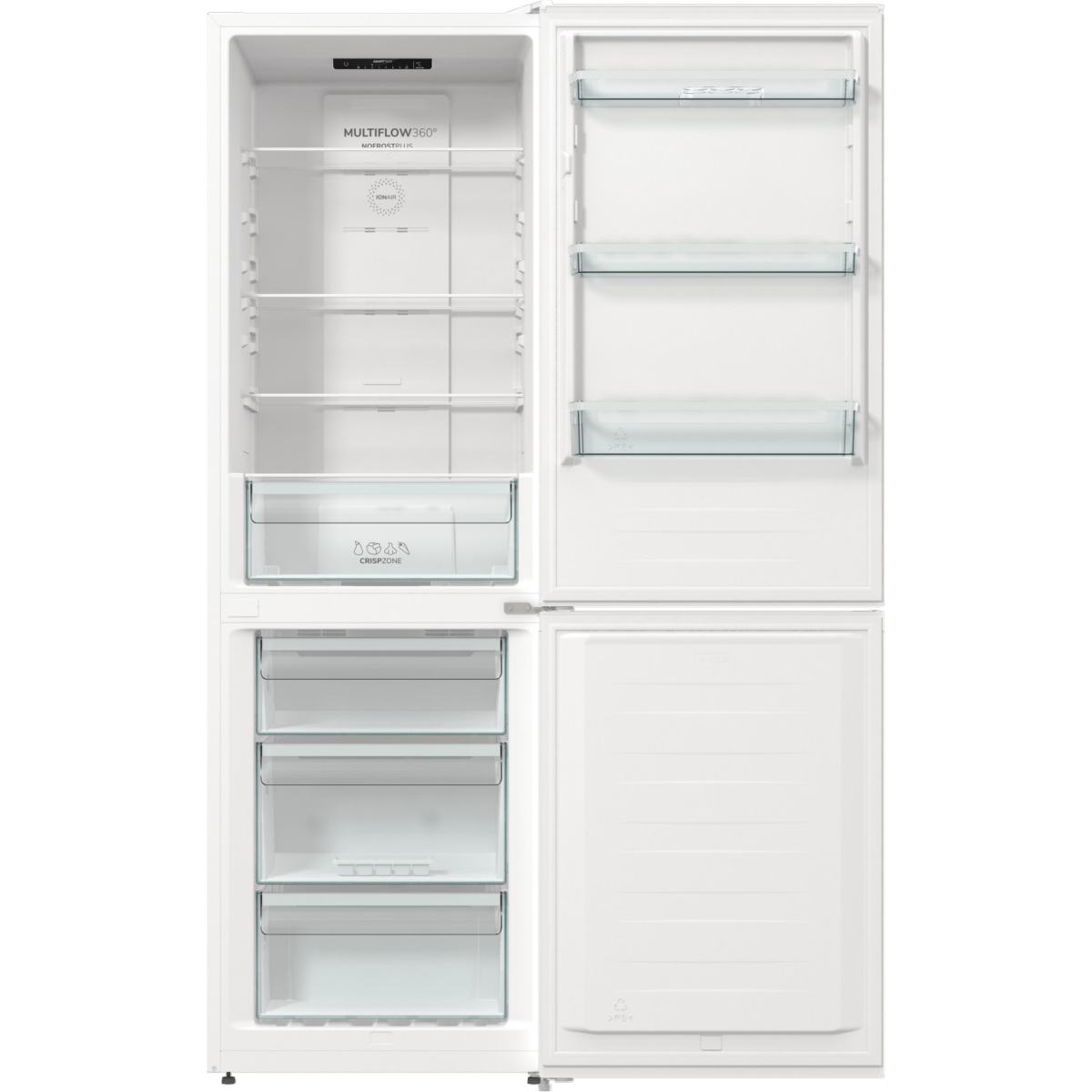 Холодильник Gorenje NRK6191EW4 (Essential / Объем - 302 л / Высота - 185см / A+ / Белый / No Frost)