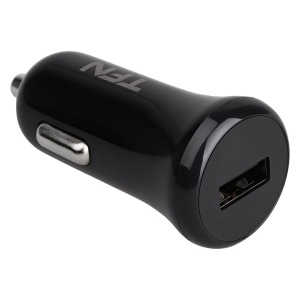 цена Автомобильное зарядное устройство TFN CC1U1ABK (1 USB/1A) черное