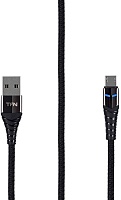 Кабель TFN KNIGHT micro-USB - USB, 1м, Черный