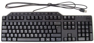 Клавиатура Dell KB522, USB, черный клавиатура для ноутбука dell 024p9j черная с указателем и подсветкой