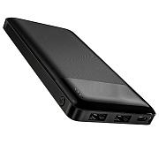 Портативная батарея Hoco J72 Easy travel 10000mAh, черная (J72BK)  Чёрный Портативная батарея Hoco J72 Easy travel 10000mAh, черная (J72BK) Чёрный