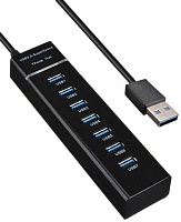 Концентратор KS-is KS-568 7xUSB 2.0 в USB 3.0 БП в комплекте USB HUB