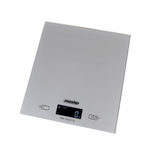 Весы кухонные Mesko MS 3145 (электронные/ платформа/ предел 5 кг/ точность 1 г/ тарокомпенсация/ серый)