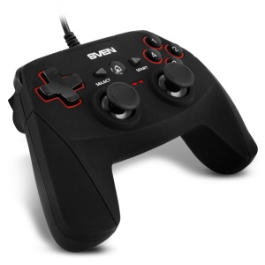 Геймпад SVEN GC-750 / 11 кнопок / Чёрный / USB/ Виброотдача/ PC/PS4/PS3/ геймпад sven gc 150 13 кнопок чёрный usb